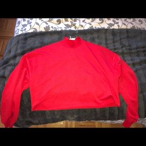 Red cropped turtle neck from shein!!20 to 13